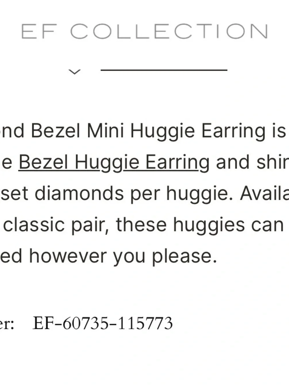 EF Collection Yellow Gold Diamond Mini Huggie Earrings